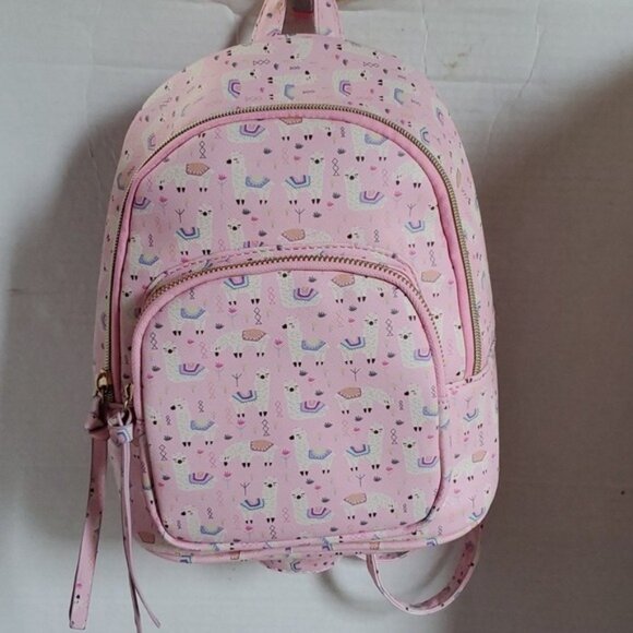 Under1sky Katrina Mini Backpack Lama Land Bag Pink Underonesky - Picture 13 of 13